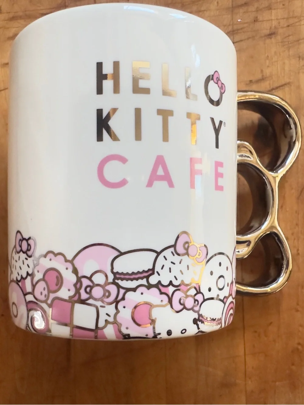 Limited Edition Hello Kitty Ceramic Mug with Silver Handle
